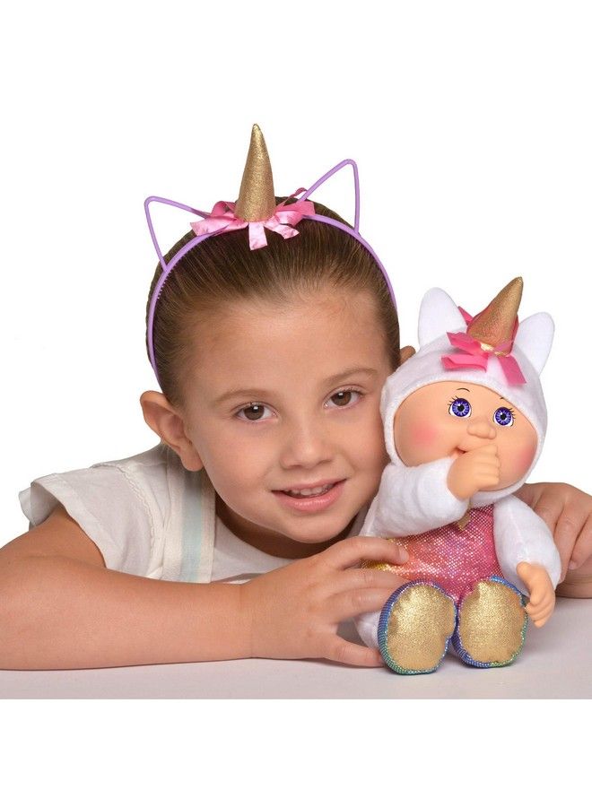 Cabbage Patch Kids Cpk And Me 9" Sparkle Unicorn Cutie Doll And Matching Unicorn Headband Accessory - Image 2
