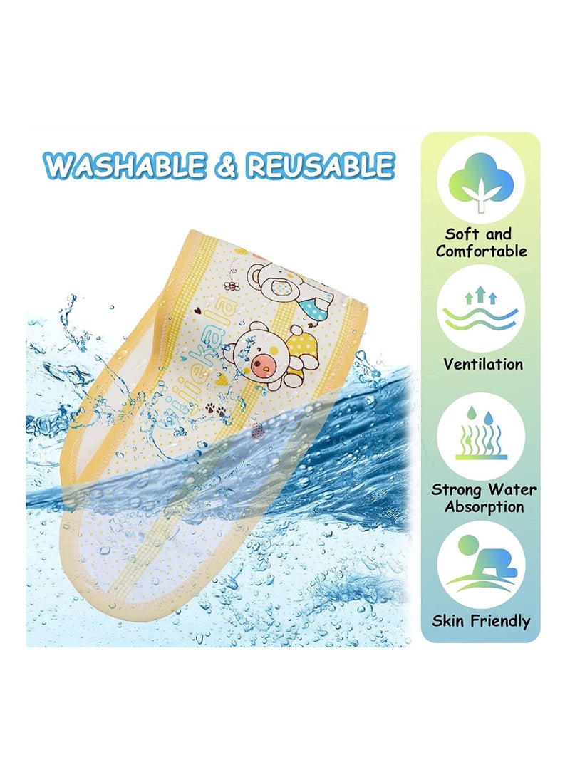 Excefore حزام بطن الطفل، 8 قطع من القطن بنمط كرتوني، حزام بطن الحبل السري للأطفال حديثي الولادة، حزام بطن قابل للتعديل - Image 5