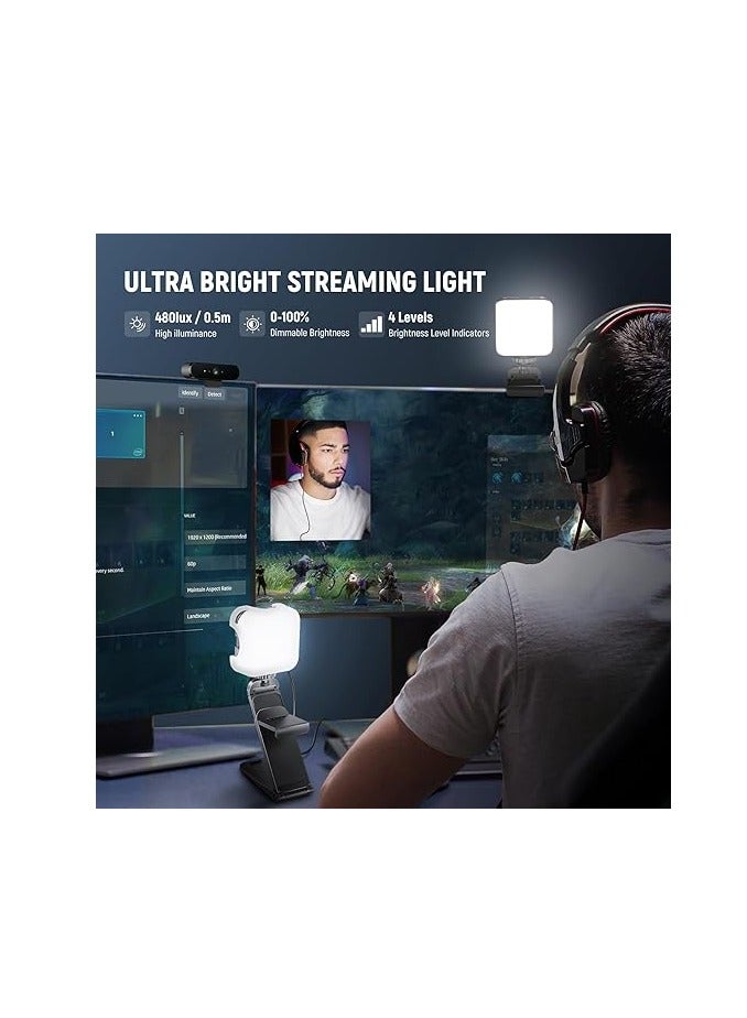 نيوير مصباح تدفق LED من NEEWER مع التحكم في تطبيق Mac/PC، حامل وحامل شاشة 2 في 1، إضاءة فائقة السطوع 2900K-7000K USB للكمبيوتر المحمول وكاميرا ويب للبث ومؤتمرات الفيديو واجتماعات التكبير، PL81 PRO - Image 3