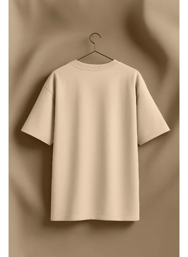 Juneberry JUNEBERRY® 100% Pure Cotton Oversized Baggy Fit Round Neck T-Shirt for Women & Girls (Sizes: S to 2XL) (OS_JB_TACOS05_SW_XL)