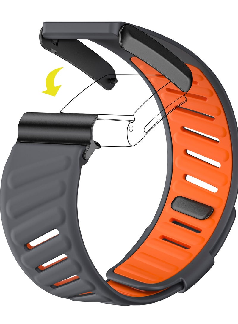 Neox Whoop Band Silicone Wristband Compatible with WHOOP Watch 4.0 Band, Soft Silicone Whoop Strap Sports Loop Strap for Men & Women, with U Shapped Connector - Image 2