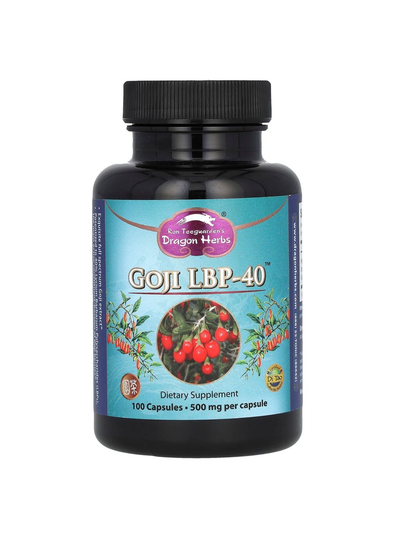 Goji LBP-40, 500 mg, 100 Vegetarian Capsules