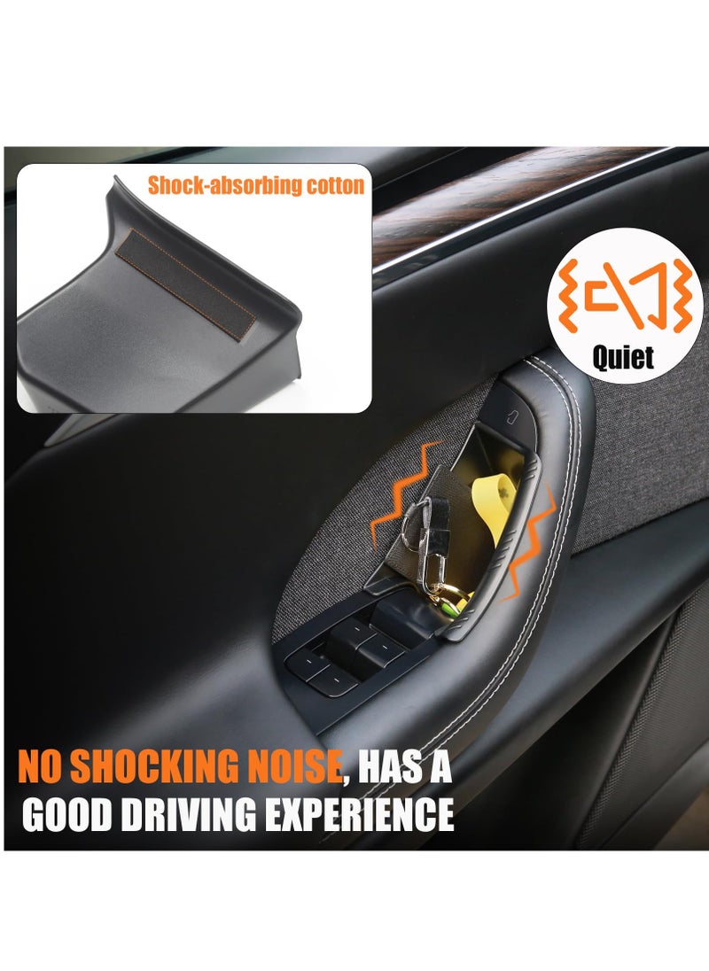 KASTWAVE - Front Door Handle Storage Trays for Tesla Model X 2023 2022 - Inner Door Handle Tray Box for Tesla Model X Accessories, Create Car Storage Space by Handle Pocket (2PCS) - Image 1