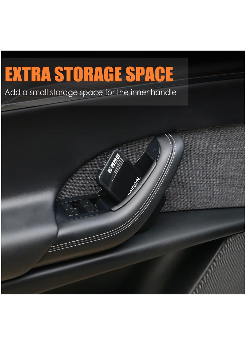 KASTWAVE - Front Door Handle Storage Trays for Tesla Model X 2023 2022 - Inner Door Handle Tray Box for Tesla Model X Accessories, Create Car Storage Space by Handle Pocket (2PCS) - Image 1