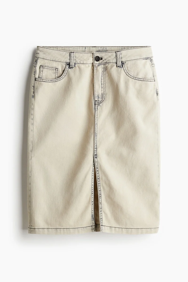 H&M Knee-length twill skirt