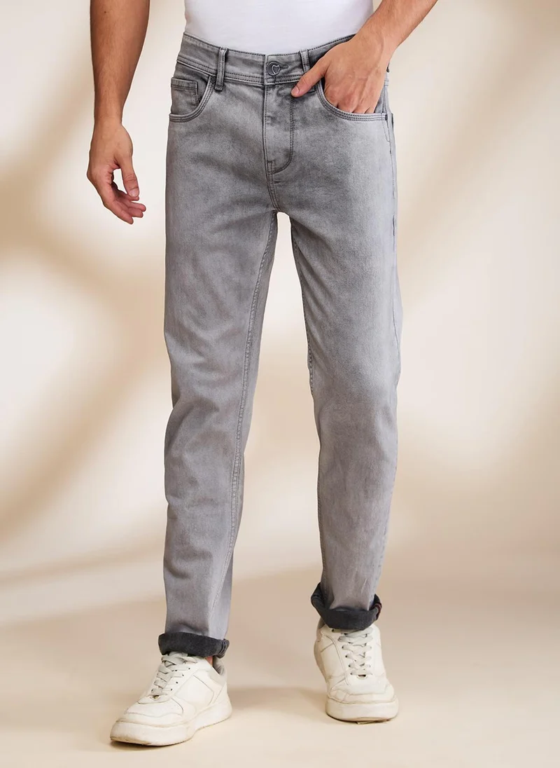 Being Human Men Solid Mid-Rise Slim Fit Jeans