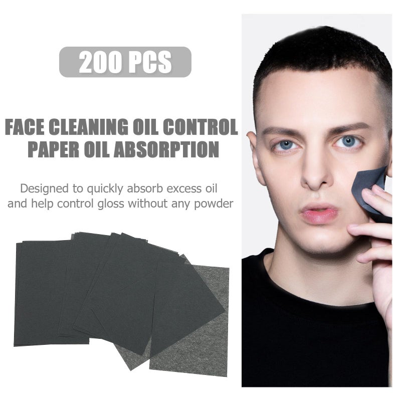 200 Sheets Charcoal Oil Absorbing Blotting Paper For Oily Skin Control And Makeup Touch Up - Image 4