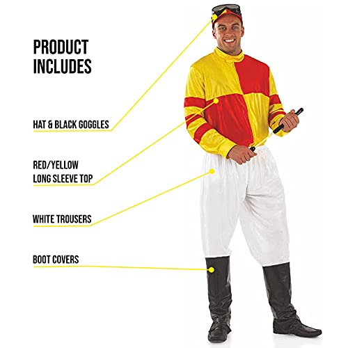 Fun Shack Horse Jockey Costume for Men, Adult Jockey Halloween Outfit, Equestrian Theme Dress-Up Costume, Large - Image 3