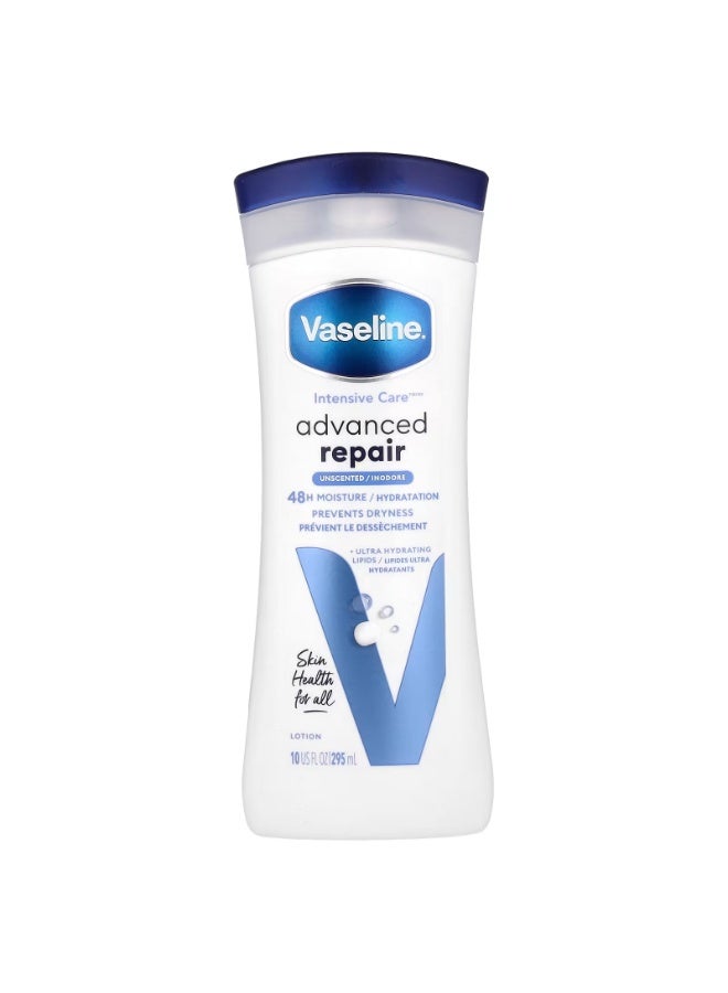 Vaseline Intensive Care, Advanced Repair Body Lotion, Unscented, 10 fl oz (295 ml)
