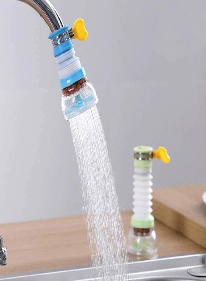 OMKRUSH Adjustable Rotating Water Saving Nozzle Shower Head Faucet Multiple Types of Output Water Valve Splash Regulator Filter Kitchen Tap Accessories (Pack of 2) - Image 2