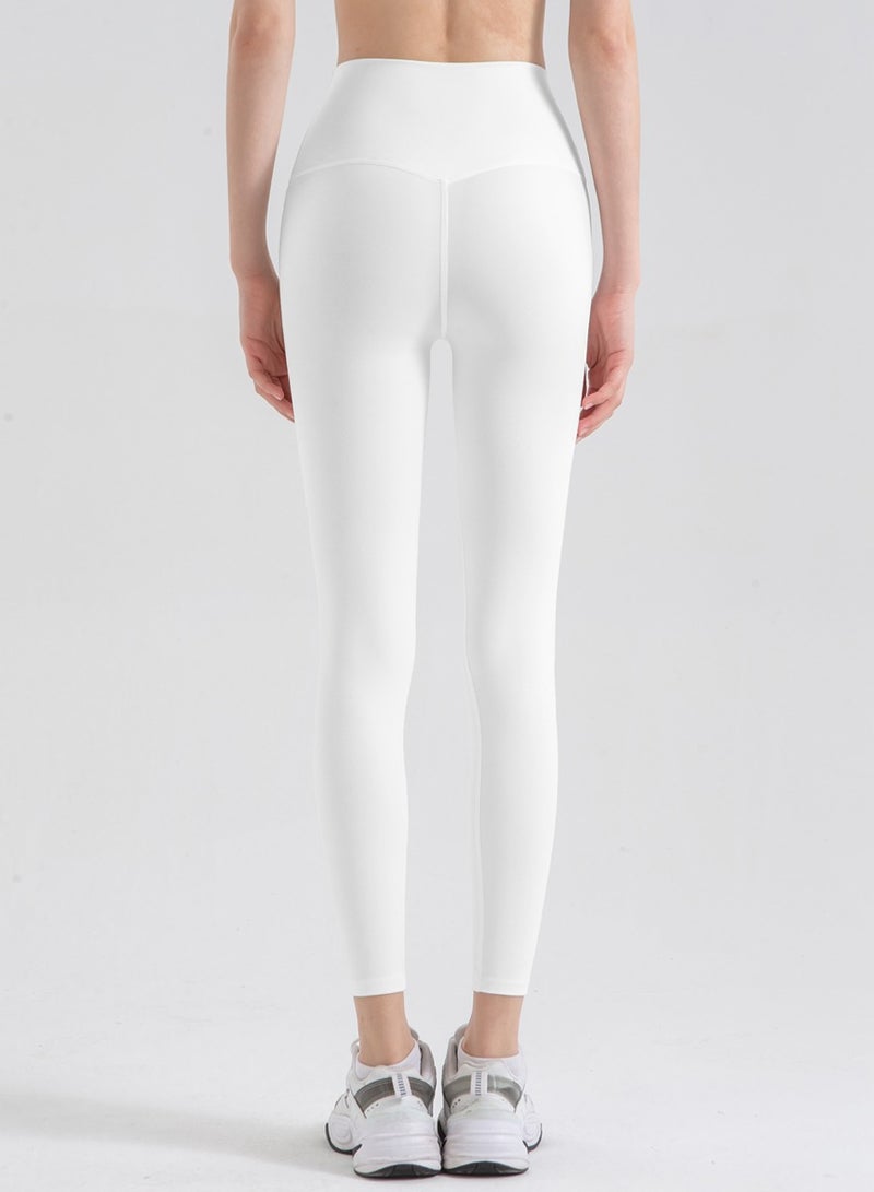 Loquat Women Quick Dry Breathable Yoga Pants White  - Image 2