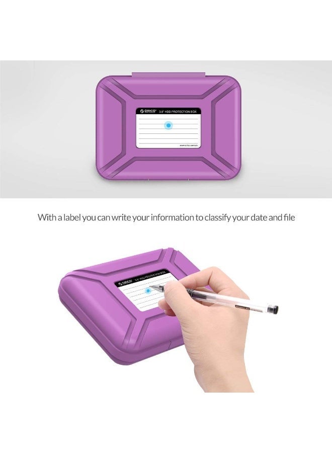 ORICO Portable 3.5 Inch Hard Drive Carrying Case Protective Disk Box Storage Cover for HDD/SSD (Multicolor)-PHX - Image 4