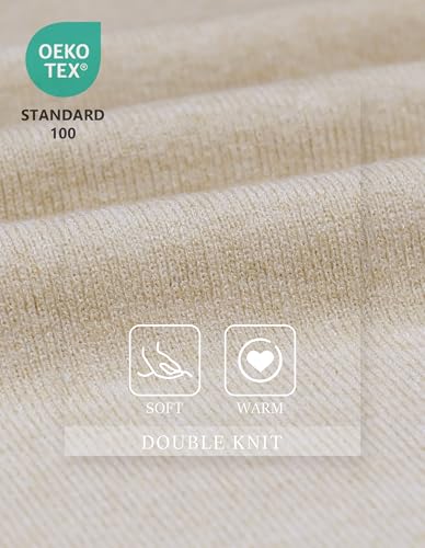 PULI Womens Cream Large Cross Front Poncho Sweater Wrap Topper Knitted Elegant Shawls Cape for Fall Winter - Image 4