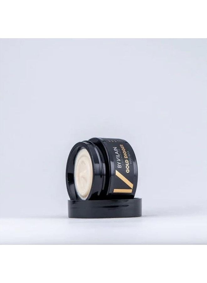 By Vilain Gold Digger Hair Wax - Super Strong Hold Matte Finish Clean Cut Look Long Lasting Hair Pomade Easy to Style for Fullness & Texture Smoothing & Slick Hair Molding Wax Paste Gel for Men 15ml  - Image 2