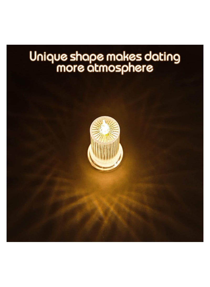 SYOSI 4 PCS Flameless Candles LED Clearance Pillar Candle Battery Operated Batteries included Realistic Fake Electronic Candles for Christmas Bedroom Birthday Wedding Decorations D:2.5" x H:7" - Image 5