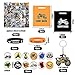 BANBALLON 98 PCS Dirt Bike Party Favor Dirt Bike Key Chains Silicone Wristband Stickers Goodie Bags Button Badges For Dirt Bike Party Club Gift Boy Mans birthday party Supplies - Image 4