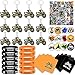 BANBALLON 98 PCS Dirt Bike Party Favor Dirt Bike Key Chains Silicone Wristband Stickers Goodie Bags Button Badges For Dirt Bike Party Club Gift Boy Mans birthday party Supplies - Image 2