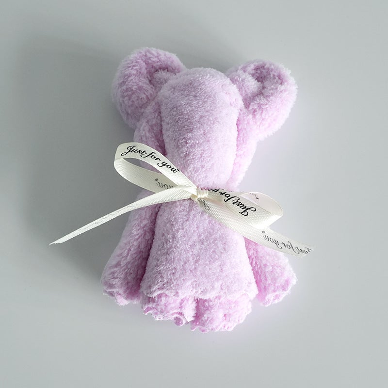 Pineapple Bear Towel Wedding Gift Full Moon Creative Modeling Gift Towel Coral Fleece Hand Gift - Image 1