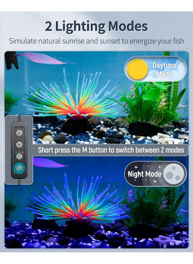 Pawfly 11W Aquarium Led Light For 12 To 18 Inch Extendable Fish Tank Light With Full Spectrum Brilliant White Blue Red Lights With Daytime & Night Modes Timer Auto On/Off Adjustable Brightness  - Image 3