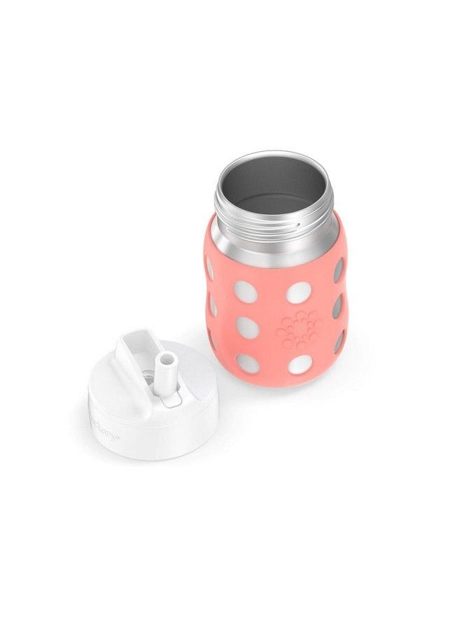 lifefactory 8 Ounce Stainless Steel Vacuum Insulated Wide Neck Baby Bottle With Straw Cap Cantaloupe (Ls2241Wca4)  - Image 5