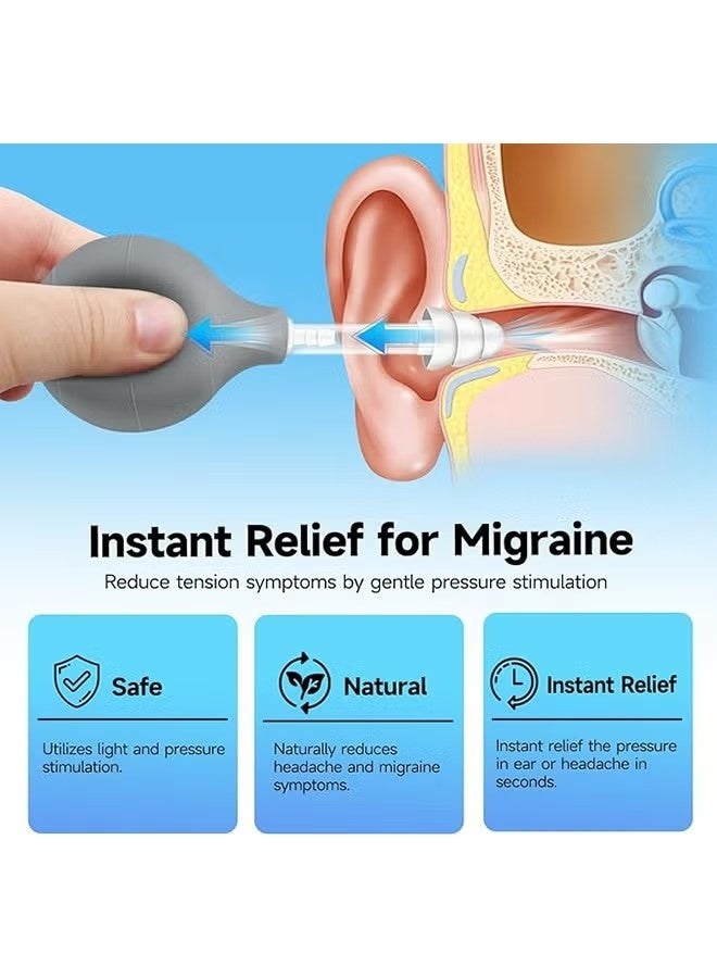 Uliova Ear Pressure Relief Device, Migraine & Tinnitus Relief, Inner Ear Balance, Airplane Ear Care, Portable Stress & Tension Relief Tool - Image 2