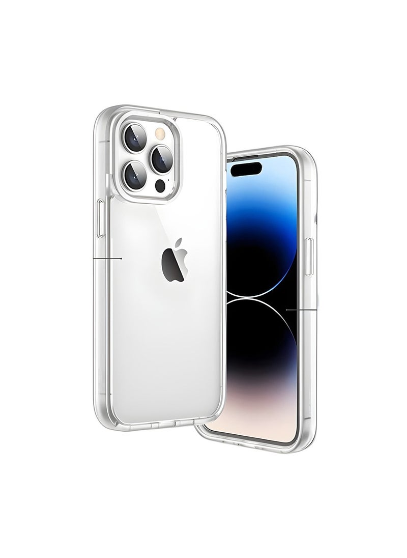 X-level 1 Pcs Compatible with iPhone 15Pro Max Case,[Non-Yellowing] Transparent 360° Full Body Rugged Slim Shockproof Bumper with Built-in Screen PC Protector Case for iPhone 15Pro Max,(Clear)  - Image 3