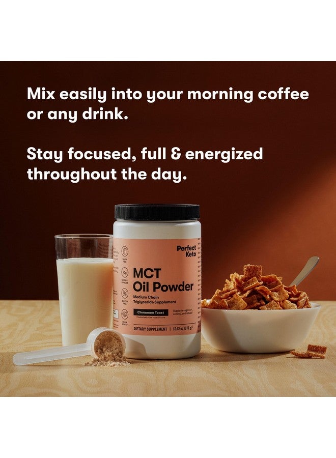 Perfect Keto 7g MCT Oil Powder, Medium Chain Triglycerides Supplement, Non Dairy Coffee Creamer for Keto Diet, Ketogenic MCT Oil Mix for Coffee, Smoothie, Protein Shakes, Cinnamon Toast, 30 Servings - Image 5