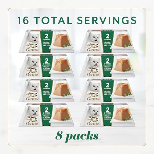 Fancy Feast Gems Pate Cat Food Mousse With Chicken and a Halo of Savory Gravy Cat Food - (Pack of 8) 4 oz. Boxes - Image 3