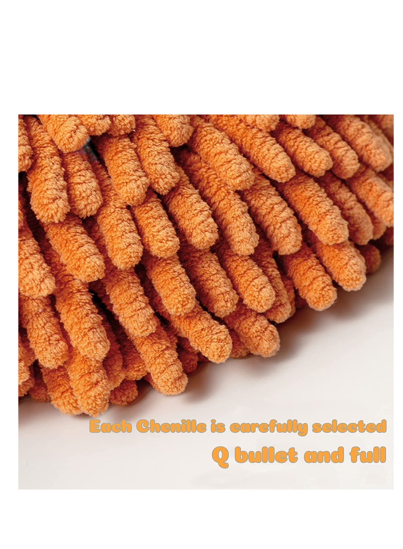 منشفة يدوية ميكروفايبر بشكل قنفذ لطيف مع حلقة زر، 2 قطعة من المناشف القابلة للامتصاص للأطفال للحمام والمطبخ - Image 3