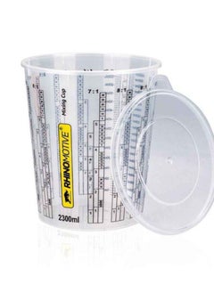 RHINOMOTIVE - EXPERT PAINT MIXING CUPS 2300ML 100 CUPS, 8 LIDS