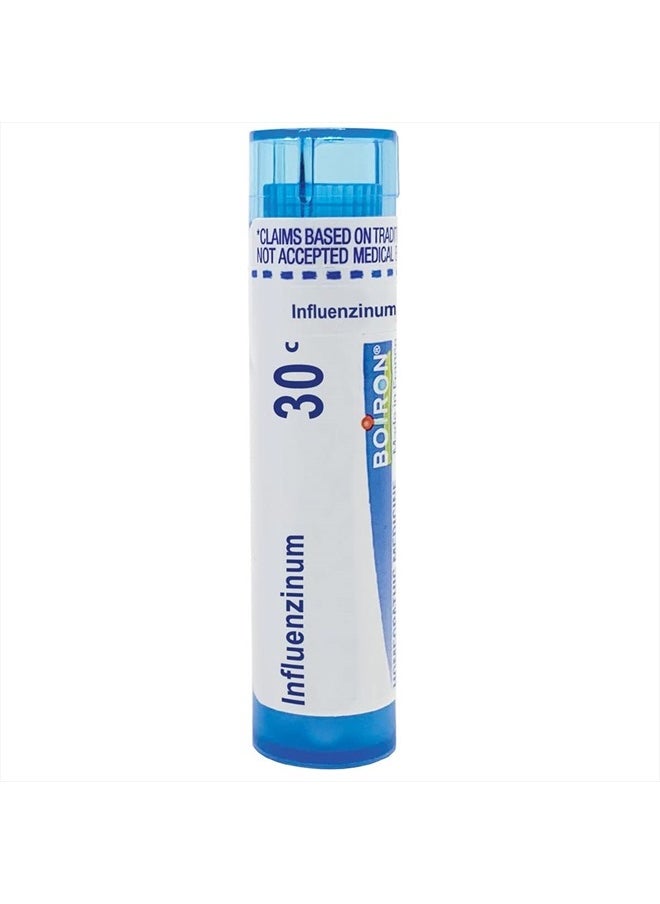 Boiron Influenzinum 30C Md for After Effects of flu or flu-Like Symptoms, Blue, 80 Count  - Image 1