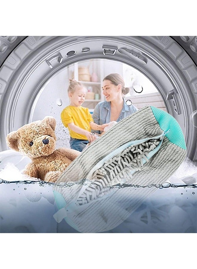 2PCS Shoe Washing Bag for Washing Machine, Laundry Shoe Bag For Washer And Dryer, Reusable Shoe Washing Bag for All Shoe Types And Sizes (Gray)  - Image 5