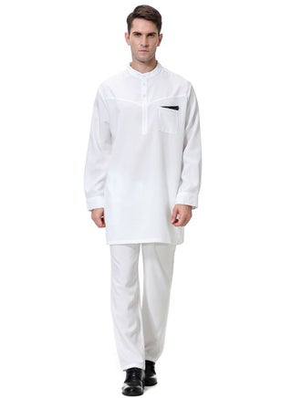 Muslim Arab Men Thobe Thawb Kaftan Suit White - pzsku/Z06DBC52DEF0DFA2EAA27Z/45/_/1683524250/8171c473-854e-4d72-a35b-17e0bb96eb21