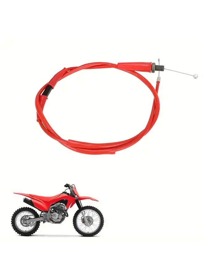 Throttle Cable For Honda CRF50 CRF110 CRF125F XR70 Dirt Pit Bike Red - Image 1