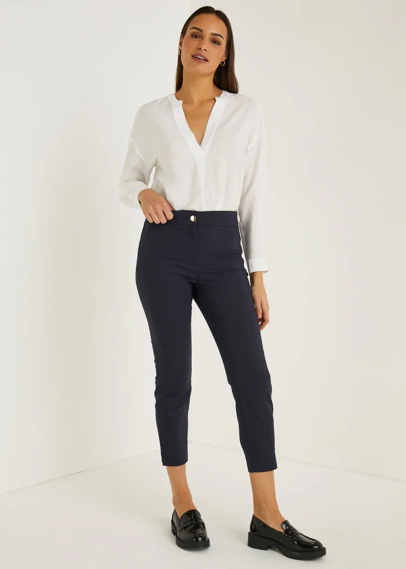 Matalan Et Vous Navy Capri Trousers