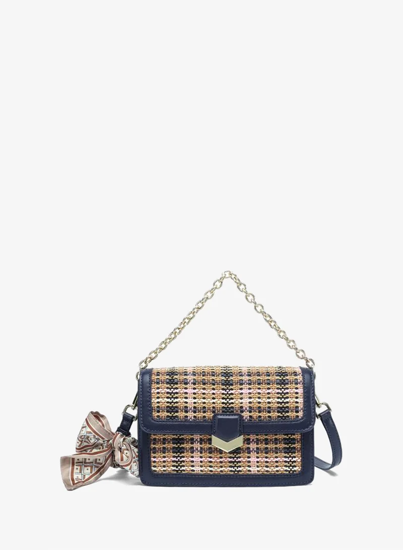 فايور Tweed Flap Crossbody Bag BD 189
