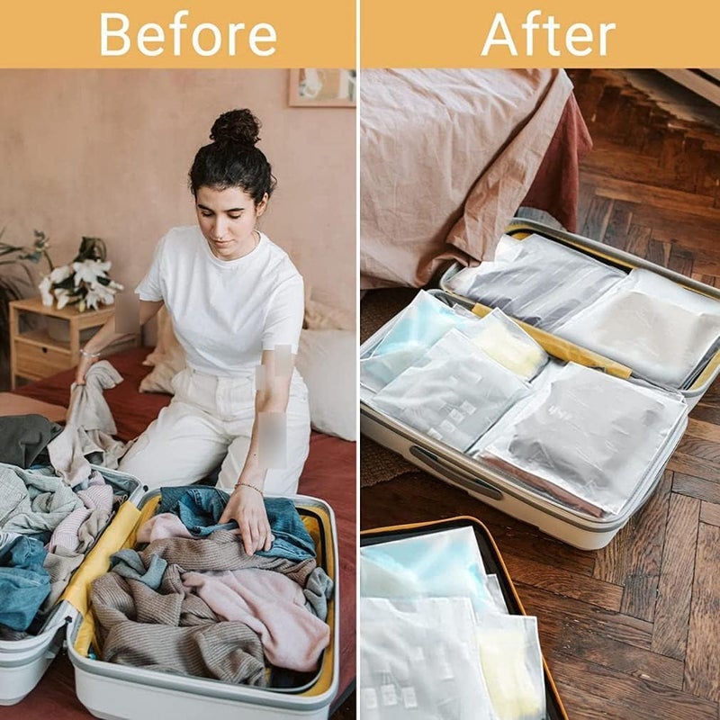Goodern Longevity upgraded craftsmanship 25 Pcs Frosted Clothes Packaging Bags for Shipping,Frosted Zipper Plastic Bags for Clothing Travel Storage Bags Clear Plastic Apparel Bag Resealable Apparel Zip Bags with Vent Holes 40x50cm Care processed raw material - Image 2