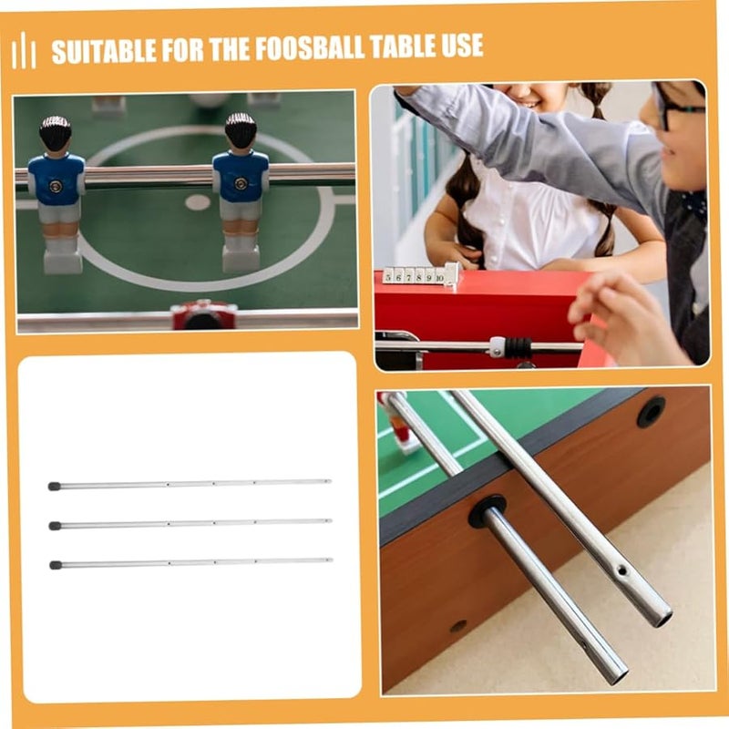 Foosball Table Replacement Metal Rods Set of 3 Easy Assembly Football Table Parts - Image 4