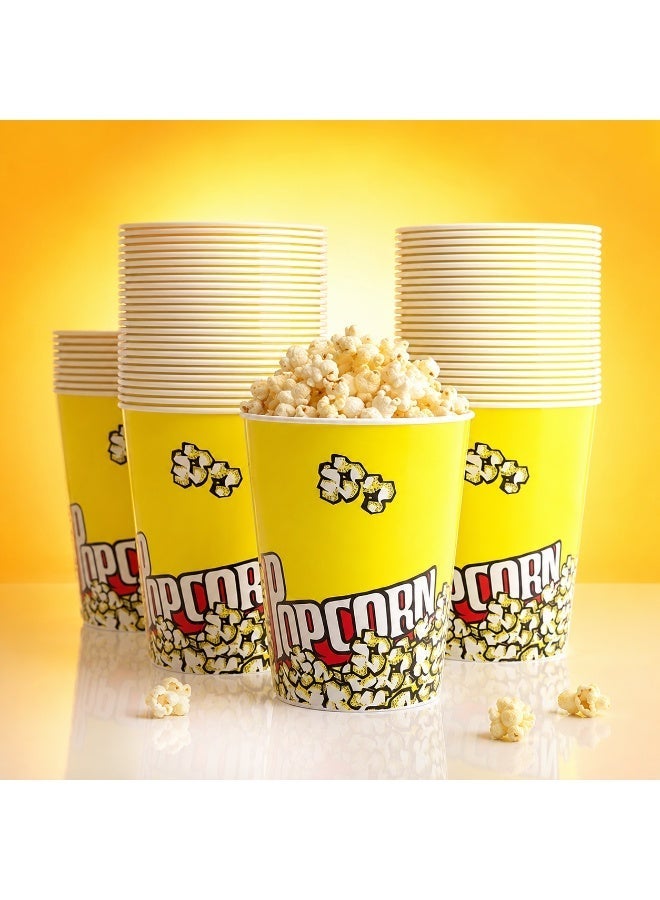 vsell24 32oz Disposable Popcorn Buckets – Large Popcorn Containers for Parties, Home, Office, Theaters & Movie Nights - Image 4