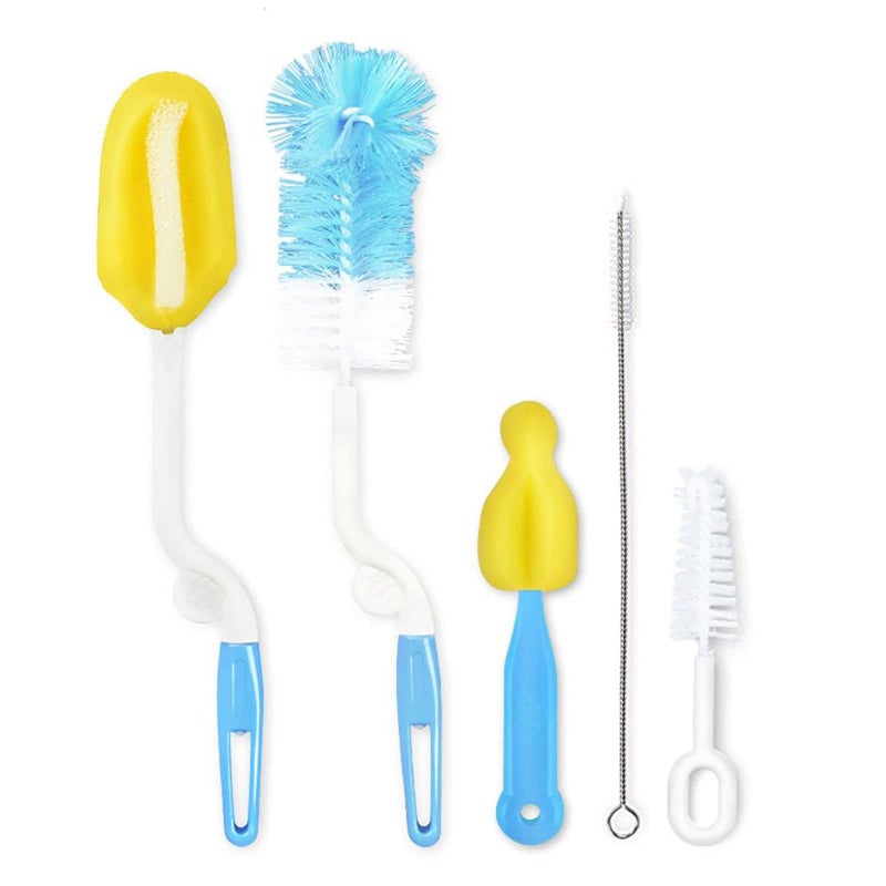 Safe-O-Kid- All in one 5 Pieces Cleaning kit Bottle Nipple and Straw Cleaning Kit-Blue - Image 4