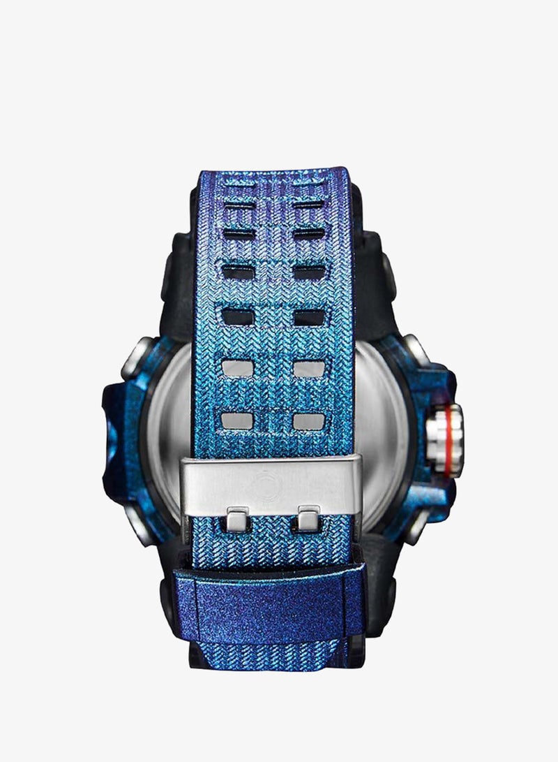Astro Men's Watch, Analog-Digital Display and Polyurethane Strap - A22803-PPLB, Blue - Image 3