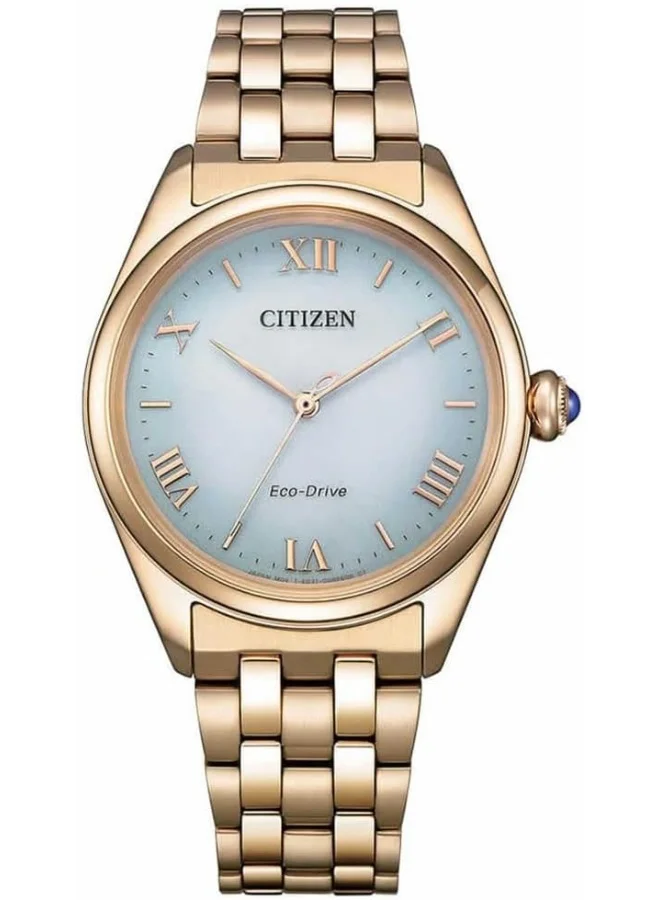 سيتيزن CITIZEN EM1143-81X Men's Analogue Quartz Watch with Stainless Steel Strap
