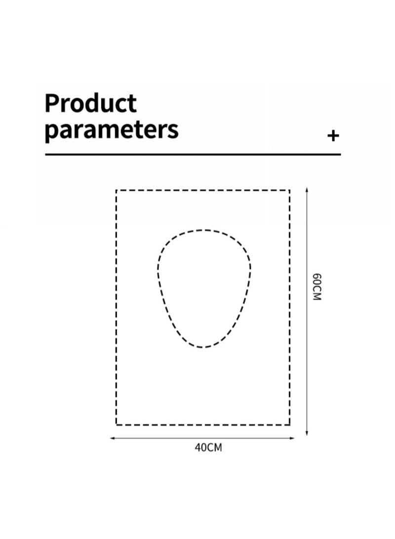 10PCS,Disposable Thickened Waterproof Toilet Seat Cover Individually Packed Toilet Mat for Postpartum Women Travel Hotel Toilet Seat Paper - Image 4