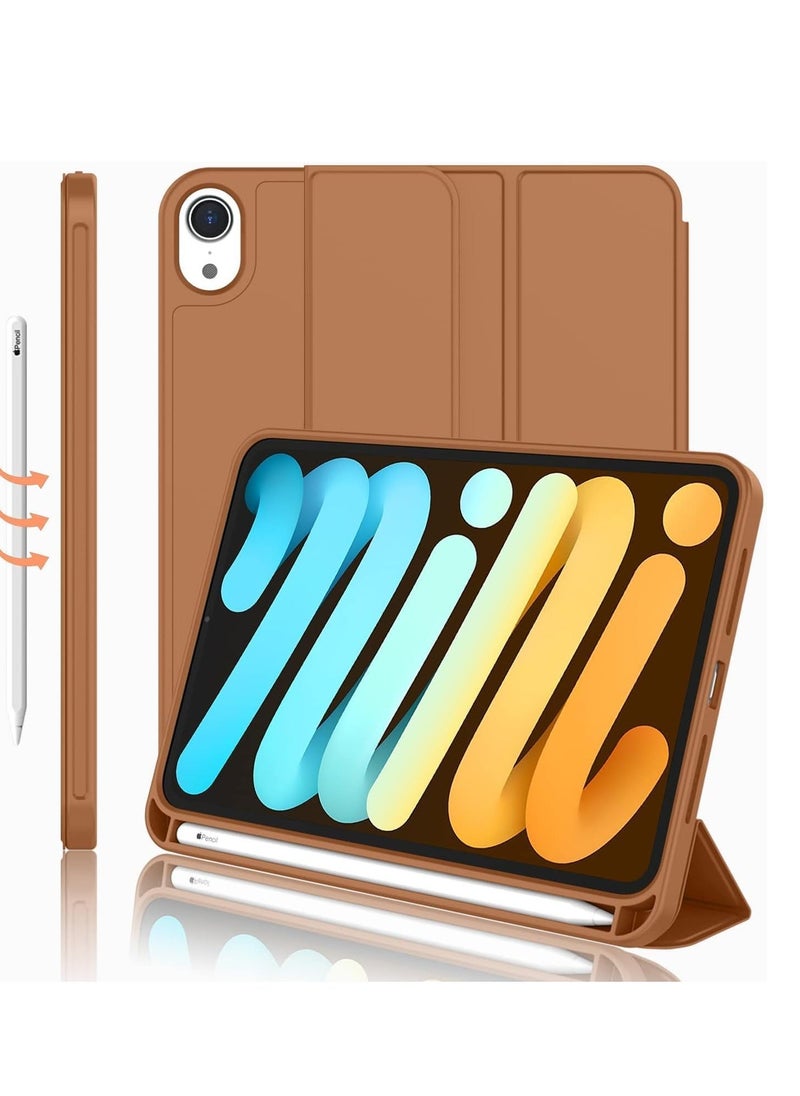 JAJEEK New Smart Case with Pencil Holder Compatible with iPad Mini 7 – Tri-Fold Smart Case with Soft TPU Back, Auto Wake/Sleep, Dustproof & Anti-Fingerprint, Heavy Duty Protection, Ultra-Slim & Lightweight - Image 1