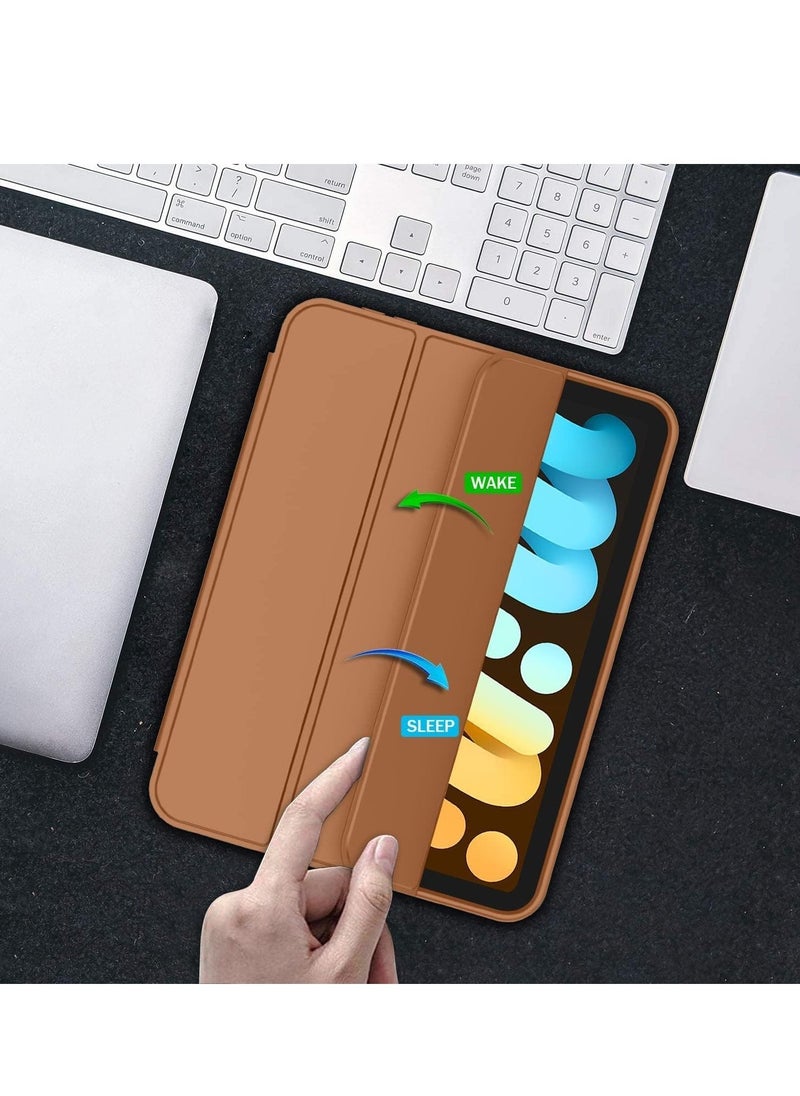 JAJEEK New Smart Case with Pencil Holder Compatible with iPad Mini 7 – Tri-Fold Smart Case with Soft TPU Back, Auto Wake/Sleep, Dustproof & Anti-Fingerprint, Heavy Duty Protection, Ultra-Slim & Lightweight - Image 4