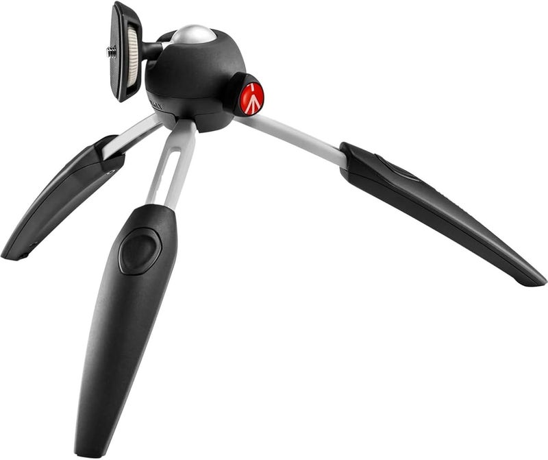 مانفروتو منصة تصوير محمولة من Manfrotto MTPIXIEVO-BK PIXI EVO 2، مكونة من قسمين، مناسبة للكاميرات بدون مرآة والكاميرات ذات النظام المدمج وكاميرات DSLR وكاميرات الفيديو، بحجم مدمج ومصنوعة من الألومنيوم بلون أسود - Image 3