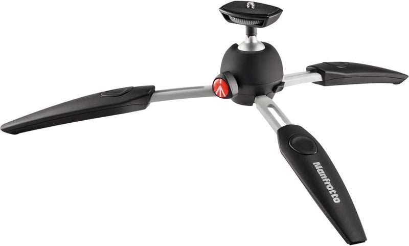 مانفروتو منصة تصوير محمولة من Manfrotto MTPIXIEVO-BK PIXI EVO 2، مكونة من قسمين، مناسبة للكاميرات بدون مرآة والكاميرات ذات النظام المدمج وكاميرات DSLR وكاميرات الفيديو، بحجم مدمج ومصنوعة من الألومنيوم بلون أسود - Image 4