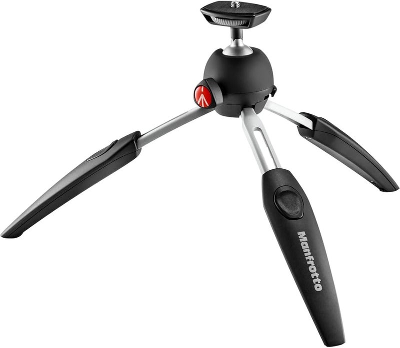 مانفروتو منصة تصوير محمولة من Manfrotto MTPIXIEVO-BK PIXI EVO 2، مكونة من قسمين، مناسبة للكاميرات بدون مرآة والكاميرات ذات النظام المدمج وكاميرات DSLR وكاميرات الفيديو، بحجم مدمج ومصنوعة من الألومنيوم بلون أسود - Image 2