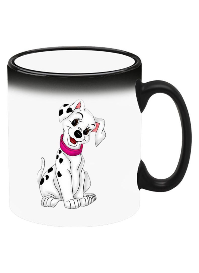 Theodor - Color Changing Heat Sensitive Ceramic Mug, Image Revealed When HOT Liquid is Added! Dog Dab - Image 1
