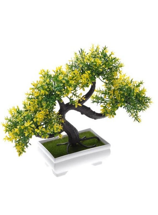 SATYAM KRAFT 1 Pc Artificial Bonsai Flower Tree with Designer Pot for Christmas,Home Decor,Artificial Plant Bonsai Fake Tree, Valentine, Living Room Table Plants and Craft Items(Pack of 1) - Image 5